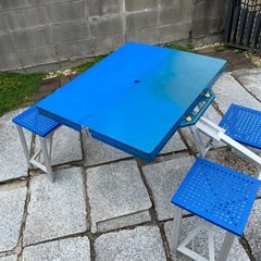 テーブルセット(キャンプ)の画像