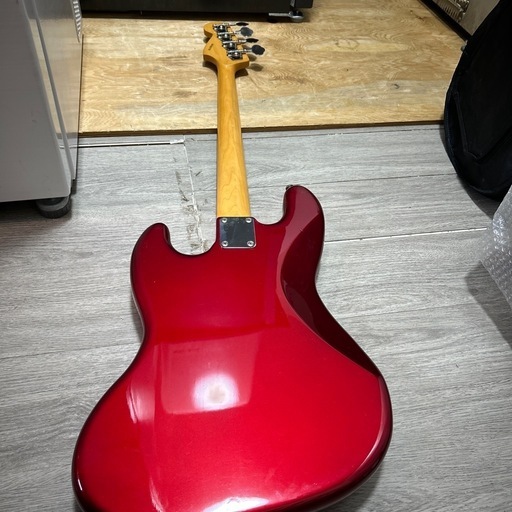 保障できる Kaalena 赤いエレキベース ダブルコイルピックアップ (たなか ベース