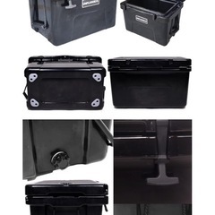 氷が3日位保ちます！アンプラグド ハードクーラーボックス ブラックの画像