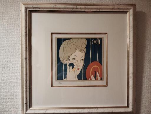 竹久夢二木版画『化粧の秋』 (ビュー) 錦糸町のインテリア雑貨