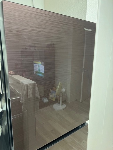 Hisense ダークブラウン 3ドア冷蔵庫　283L