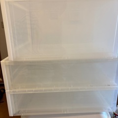 決まりました無印衣装ケース4個の画像