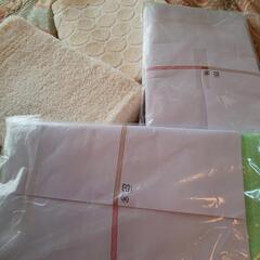 未使用の ハンドタオルと キッチン手ぬぐい 4枚セットの画像