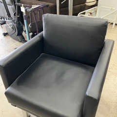 2506-636 モダン　シングルソファ キズ汚れ有り