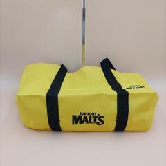 【新品未使用】サントリーMALT’S イエローエコバッグ　レジャーバッグの画像