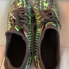 PUMA サッカースパイク 27.0cm メンズ ブラック×グリーン おしゃれの画像
