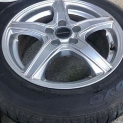 スタッドレス 4本セット TOYO GARIT GIZ + BALMINUM 15インチホイールの画像