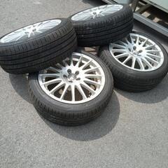 OZレーシング 17×7.5J PCD100 プリウス30 引取希望　配達可 バリ山 ダンロップの画像