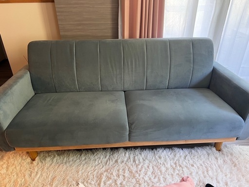 3人掛け布張りソファ