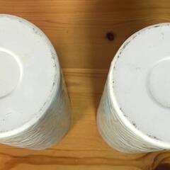 【R914】仏具/花瓶/青磁/唐草/投入/高さ約29.5cm/2点セット/仏壇/仏花/花器/陶器/お盆/お彼岸/お墓参り/供養の画像