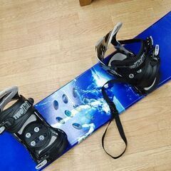 148cm SALOMON スノーボード IVY49 バインディング付き ブルー系 スノーボード スノボ TWO B ONE サロモン  札幌市 清田区 平岡の画像