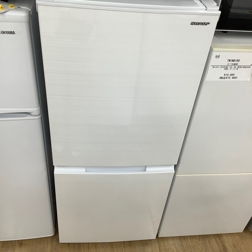 SHARP ２ドア冷蔵庫　【トレファク東大阪店】