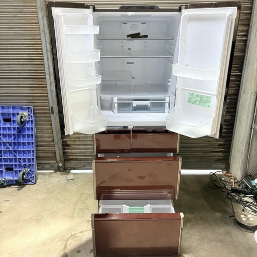【美品】日立 ノンフロン冷凍冷蔵庫 6ドア 555L R-X5700F