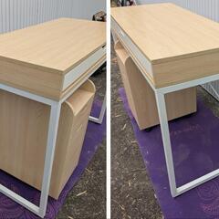 ニトリ ワークデスク + ワゴン アーリン2 事務机 パソコンデスク

の画像