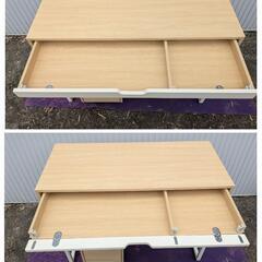 ニトリ ワークデスク + ワゴン アーリン2 事務机 パソコンデスク

の画像