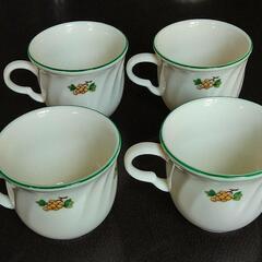 ミニーマウス　ティーカップ4個　カントリー風の画像