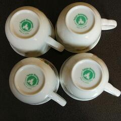 ミニーマウス　ティーカップ4個　カントリー風の画像