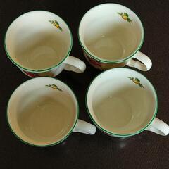 ミニーマウス　ティーカップ4個　カントリー風の画像