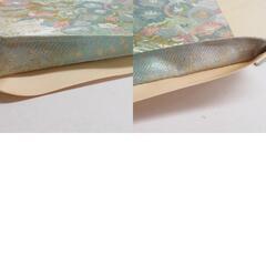 袋帯 本金箔 百彩彩織文 ベージュ色 金糸 正絹 礼装 フォーマル 着物帯 長さ428cmの画像