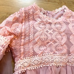 8/5削除します！オーガンジー刺繍ドレスの画像