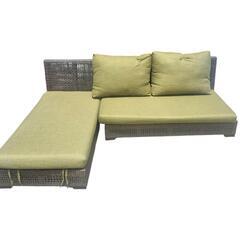 決定【ジ625-7】ニトリ ラタンソファー 2組セット