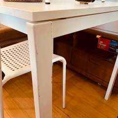 JH0546　ダイニングセット　テーブル×1  チェア×2の画像