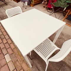 JH0546　ダイニングセット　テーブル×1  チェア×2の画像