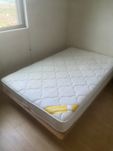 新版 兵庫県内】無印良品 マットレスセット セミダブルベッド
