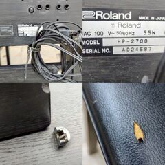 【❗️✨名門ブランド✨❗️】ROLAND 🌟電子ピアノ ✨HP-2700 🎹 動作確認済み✨イス付き❗️の画像