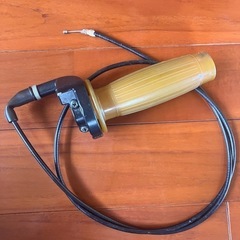 セロー225 アクセルホルダーグリップとPWK用アクセルケーブル