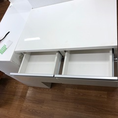 カウンターテーブル　キズ有り　ホワイト　135【取りに来れる方限定】の画像