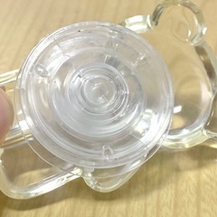 ★ スマホグリップ リング かわいいグリップ 落下防止 くまベアーハート クラウド クリア 透明 未使用　★の画像
