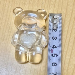 ★ スマホグリップ リング かわいいグリップ 落下防止 くまベアーハート クラウド クリア 透明 未使用　★の画像