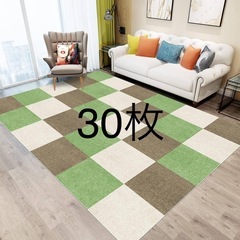 新品❤️30枚タイルカーペット ジョイントマット 滑り止め ペッ...