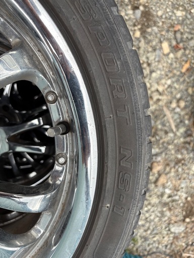 215/45R17  4本セット　2ピース風？　社外ホイール　