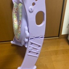 リトルプリンセス かえるのふかふかステップ式トイレトレーナー 補助便座の画像
