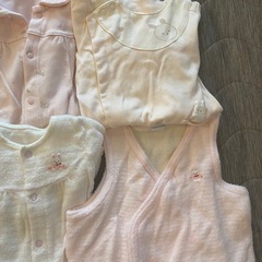 50-60 ロンパース　カバーオール　12枚セット　女の子の画像