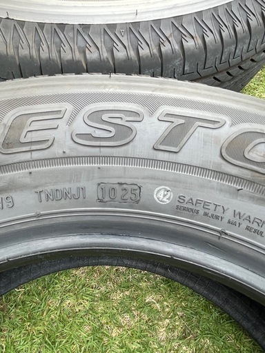 ブリヂストン デューラーH/L 195/80R15 4本セット 新車外し