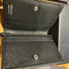定価8万　PRADA サフィアーノレザー 二つ折り財布の画像