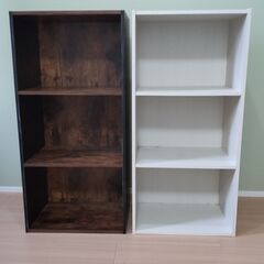 三段ＢＯＸ（木目・白）
