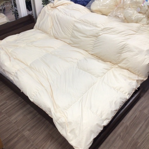 タキ・リビング 甲州羽毛肌掛けふとん クィーンサイズ (210x210cm) ホワイトグレースダウン93%