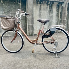 Amazon | 自転車 子ども用自転車 24インチ 6段変速ギア ホワイト
