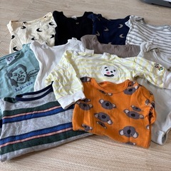 【美品　サイズ70】長袖ロンパース10枚セットの画像