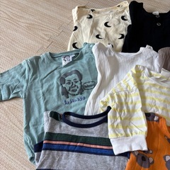【美品　サイズ70】長袖ロンパース10枚セットの画像