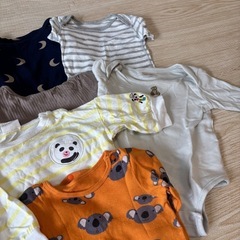 【美品　サイズ70】長袖ロンパース10枚セットの画像