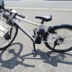 【恵庭】激レア前輪電動アシスト自転車　クロスバイク TDA-71...