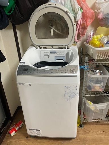 洗濯8kg 乾燥4.5kg SHARP (ES-TX8B) 電気洗濯乾燥機