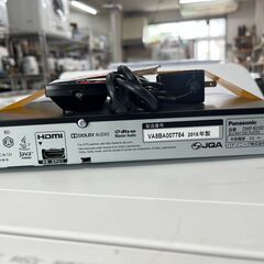 リサイクルショップどりーむ天保山店　No2494　DVDプレイヤー　Panasonic　2018年製　リモコン付き　お買い得品　の画像