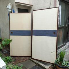 古いふすま（引き戸）2枚無料で差し上げます！の画像