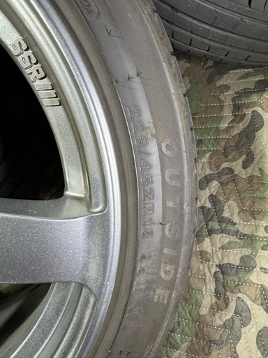 SSR GTV01 18インチ 8.5J +44 4本セット 225/45R18 ホイール＆タイヤセット